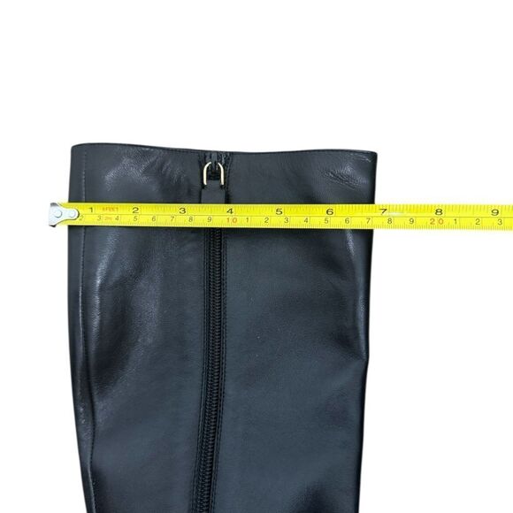 NEW Stuart Weitzman YULIANA 60 KNEE-HIGH ZIP BOOT in black leather - Picture 14 of 15